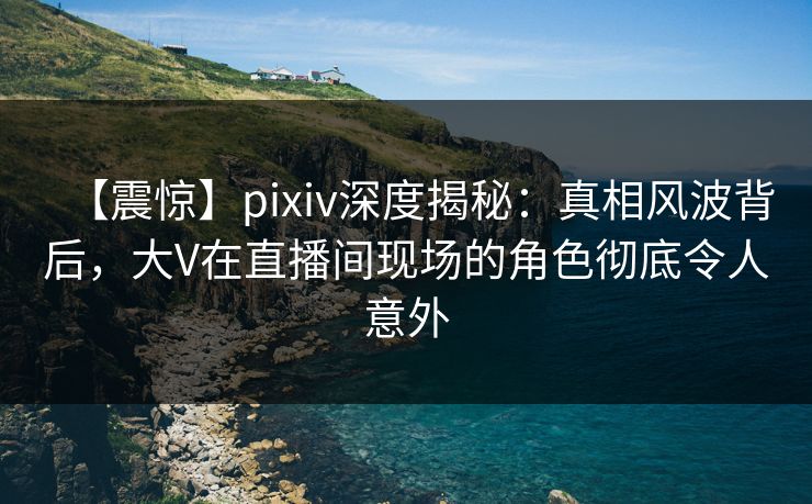 【震惊】pixiv深度揭秘:真相风波背后,大V在直播间现场的角色彻底令人意外